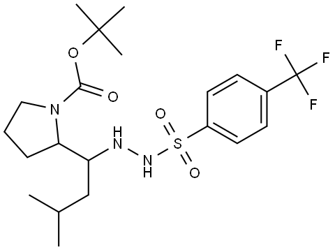 1-Pyrrolidinecarboxylic acid, 2-[3-methyl-1-[2-[[4-(trifluoromethyl)phenyl]sulfo… Structure