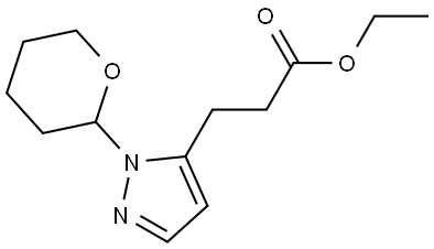 ethyl 3-(1-(tetrahydro-2H-pyran-2-yl)-1H-pyrazol-5-yl)propanoate Structure