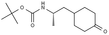 (S)-tert-Butyl (1-(4-oxocyclohexyl)propan-2-yl)carbamate 구조식 이미지