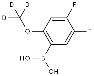 (4,5-Difluoro-2-methoxyphenyl)boronic acid-d3 Structure