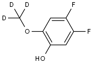 4,5-Difluoro-2-methoxyphenol-d3 Structure