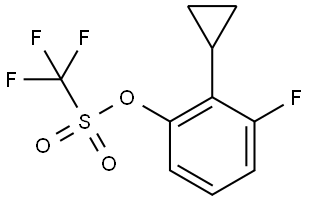 2-Cyclopropyl-3-fluorophenyl trifluoromethanesulfonate Structure