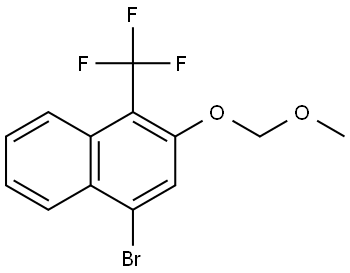 4-Bromo-2-(methoxymethoxy)-1-(trifluoromethyl)naphthalene Structure