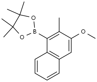 2-(3-Methoxy-2-methylnaphthalen-1-yl)-4,4,5,5-tetramethyl-1,3,2-dioxaborolane Structure