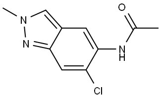 Acetamide, N-(6-chloro-2-methyl-2H-indazol-5-yl)- Structure