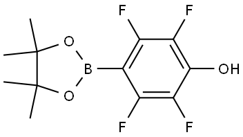 2,3,5,6-Tetrafluoro-4-(4,4,5,5-tetramethyl-1,3,2-dioxaborolan-2-yl)phenol 구조식 이미지