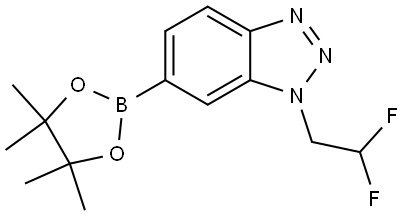 1-(2,2-Difluoroethyl)-6-(4,4,5,5-tetramethyl-1,3,2-dioxaborolan-2-yl)-1H-benzo[d][1,2,3]triazole Structure