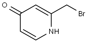 2-(bromomethyl)pyridin-4(1H)-one Structure