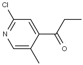 1-(2-chloro-5-methylpyridin-4-yl)propan-1-one Structure