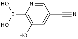 (5-Cyano-3-hydroxypyridin-2-yl)boronic acid Structure