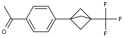 1-[4-[3-(Trifluoromethyl)bicyclo[1.1.1]pentan-1-yl]phenyl]ethanone Structure