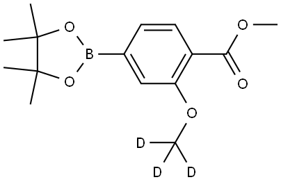 Methyl 2-methoxy-4-(4,4,5,5-tetramethyl-1,3,2-dioxaborolan-2-yl)benzoate-d3 Structure