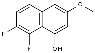 7,8-Difluoro-3-methoxynaphthalen-1-ol Structure