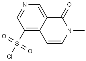 7-Methyl-8-oxo-7,8-dihydro-2,7-naphthyridine-4-sulfonyl chloride Structure