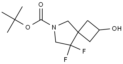 tert-Butyl 8,8-difluoro-2-hydroxy-6-azaspiro[3.4]octane-6-carboxylate Structure