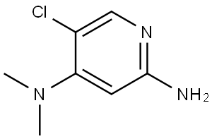 2,4-Pyridinediamine, 5-chloro-N4,N4-dimethyl- Structure