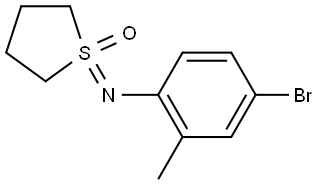 1-((4-bromo-2-methylphenyl)imino)tetrahydro-1H-1lambda6-thiophene 1-oxide Structure