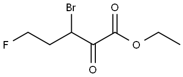 Ethyl 3-bromo-5-fluoro-2-oxopentanoate 구조식 이미지