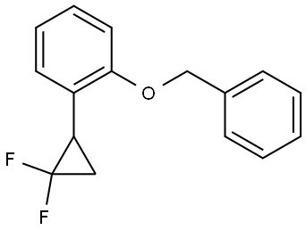 Benzene, 1-(2,2-difluorocyclopropyl)-2-(phenylmethoxy)- Structure