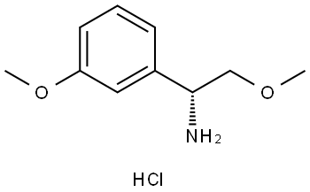 Benzenemethanamine, 3-methoxy-α-(methoxymethyl)-, hydrochloride (1:1), (αR)- Structure