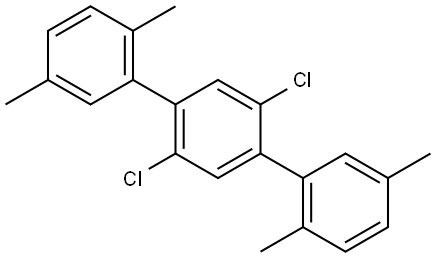 2',5'-dichloro-2,2'',5,5''-tetramethyl-1,1':4',1''-terphenyl Structure