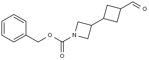 benzyl 3-(3-formylcyclobutyl)azetidine-1-carboxylate Structure