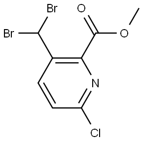 methyl 6-chloro-3-(dibromomethyl)pyridine-2-carboxylate Structure