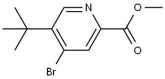 methyl 4-bromo-5-(tert-butyl)picolinate Structure
