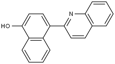 1-Naphthalenol, 4-(2-quinolinyl)- Structure