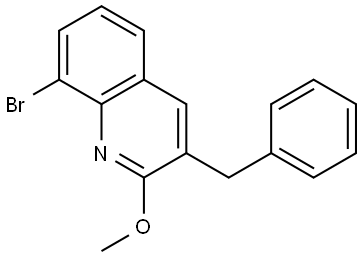 3-benzyl-8-bromo-2-methoxyquinoline Structure