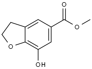 methyl 7-hydroxy-2,3-dihydrobenzofuran-5-carboxylate 구조식 이미지