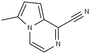 6-methylpyrrolo[1,2-a]pyrazine-1-carbonitrile 구조식 이미지