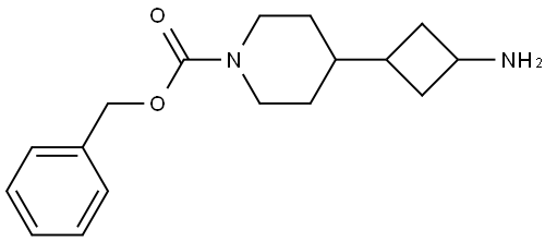 benzyl 4-(3-aminocyclobutyl)piperidine-1-carboxylate 구조식 이미지