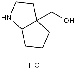 (octahydrocyclopenta[b]pyrrol-3a-yl)methanol hydrochloride 구조식 이미지