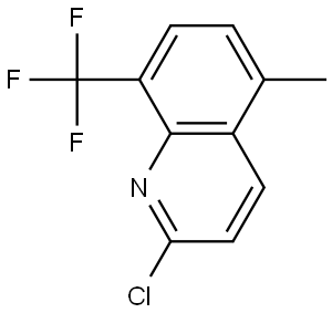 2-chloro-5-methyl-8-(trifluoromethyl)quinoline Structure