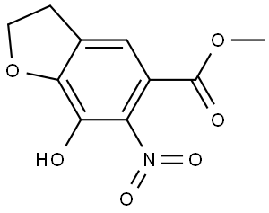 methyl 7-hydroxy-6-nitro-2,3-dihydrobenzofuran-5-carboxylate Structure