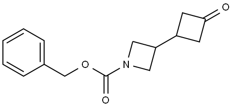 benzyl 3-(3-oxocyclobutyl)azetidine-1-carboxylate 구조식 이미지