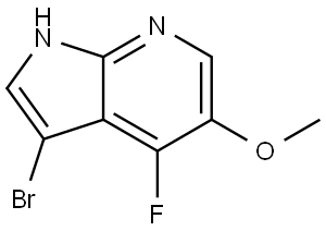 3-bromo-4-fluoro-5-methoxy-1H-pyrrolo[2,3-b]pyridine Structure