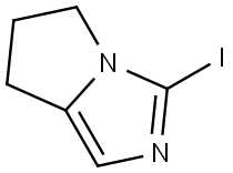 5H-Pyrrolo[1,2-c]imidazole, 6,7-dihydro-3-iodo- 구조식 이미지