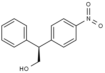 (S)-2-(4-nitrophenyl)-2-phenylethan-1-ol 구조식 이미지