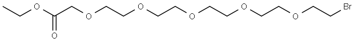 Br-PEG5-ethyl acetate Structure