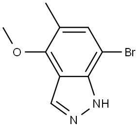 7-Bromo-4-methoxy-5-methyl-1H-indazole Structure