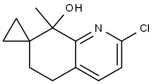 2'-Chloro-8'-methyl-6',8'-dihydro-5'H-spiro[cyclopropane-1,7'-quinolin]-8'-ol Structure