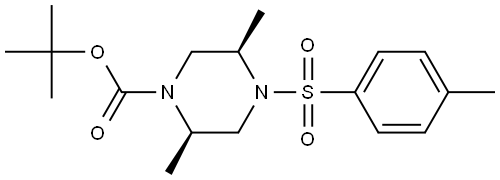 tert-butyl (2R,5R)-2,5-dimethyl-4-tosylpiperazine-1-carboxylate Structure