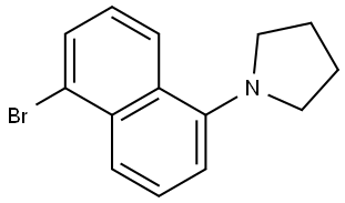 1-(5-bromonaphthalen-1-yl)pyrrolidine Structure