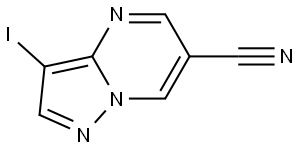 3-iodopyrazolo[1,5-a]pyrimidine-6-carbonitrile Structure