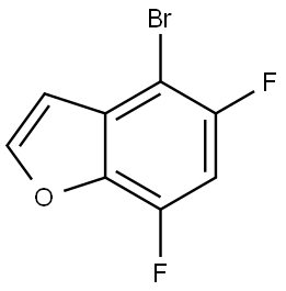 4-bromo-5,7-difluoro-1-benzofuran Structure