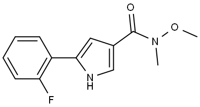 5-(2-fluorophenyl)-N-methoxy-N-methyl-1H-pyrrole-3-carboxamide Structure