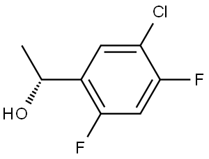 (R)-1-(5-Chloro-2,4-difluorophenyl)ethanol Structure