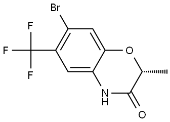 (R)-7-Bromo-2-methyl-6-(trifluoromethyl)-2H-benzo[b][1,4]oxazin-3(4H)-one Structure